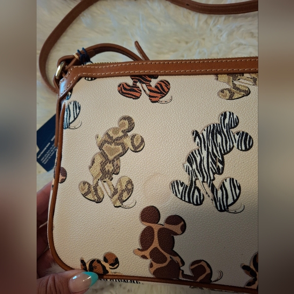 Dooney & Bourke And Disney Animal Print Mickey Crossbody Bag - Picture 5 of 11